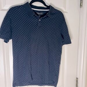 Banana Republic Men's Navy with white dots Polo Shirt. 100% cotton